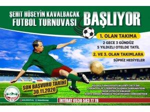 Şehit Hüseyin Kavalbacak Turnuvası Başlıyor